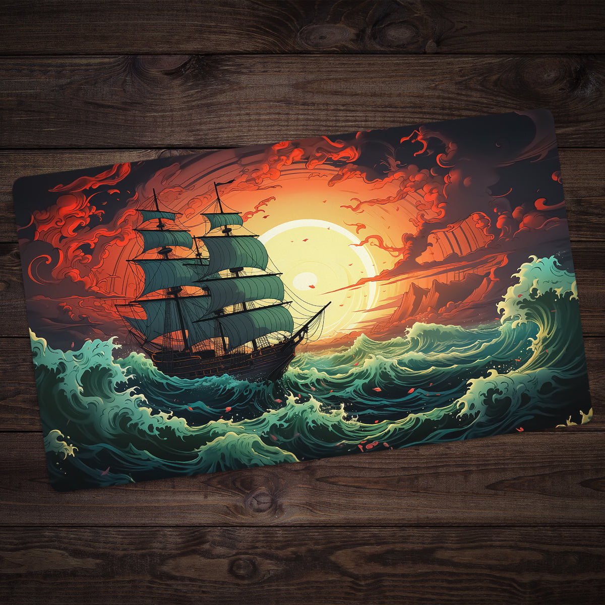 Stormy Seas Playmat - Premium Desk Mat from Inked Gaming - Just $34.99! Shop now at Game Crave Tournament Store
