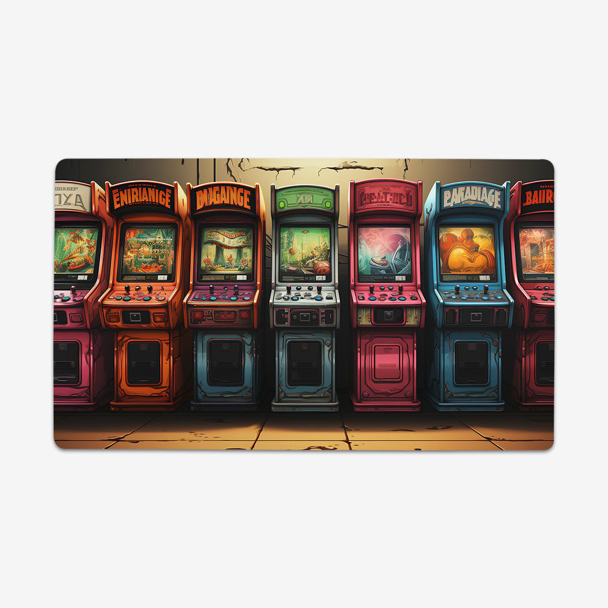 The Old Arcade Playmat - Premium Playmat from Inked Gaming - Just $34.99! Shop now at Game Crave Tournament Store
