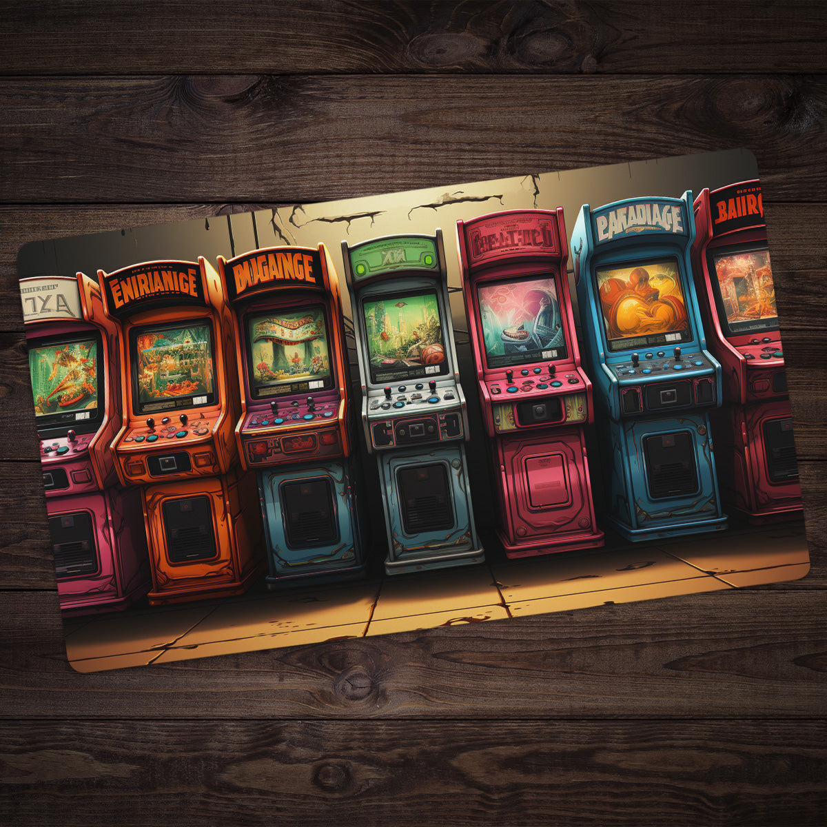 The Old Arcade Playmat - Premium Playmat from Inked Gaming - Just $34.99! Shop now at Game Crave Tournament Store