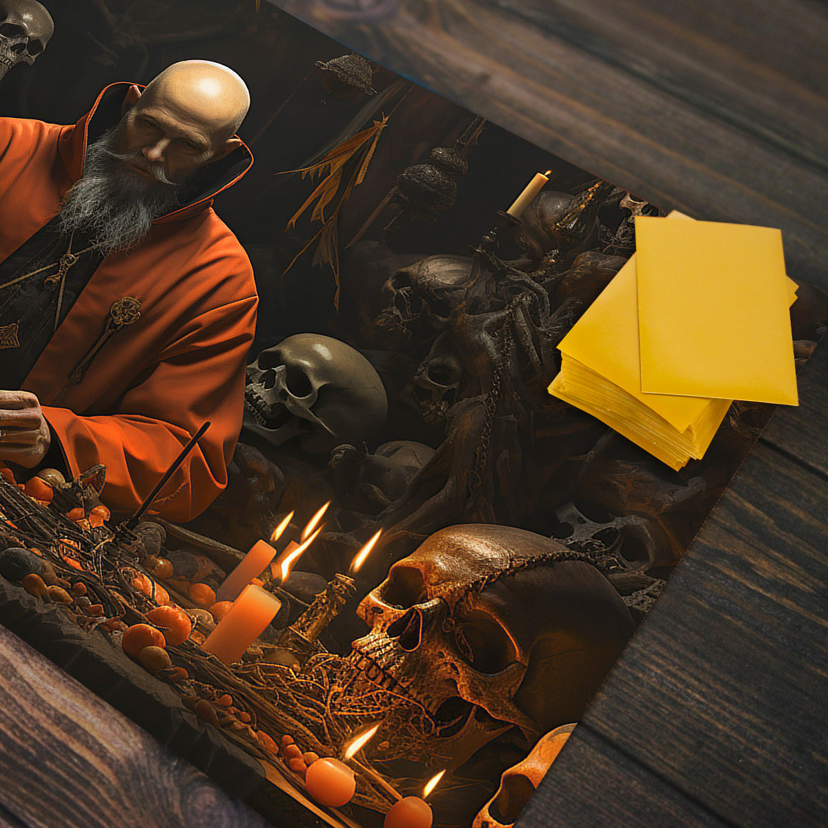 The Red Priest Playmat - Premium Playmat from Inked Gaming - Just $34.99! Shop now at Game Crave Tournament Store