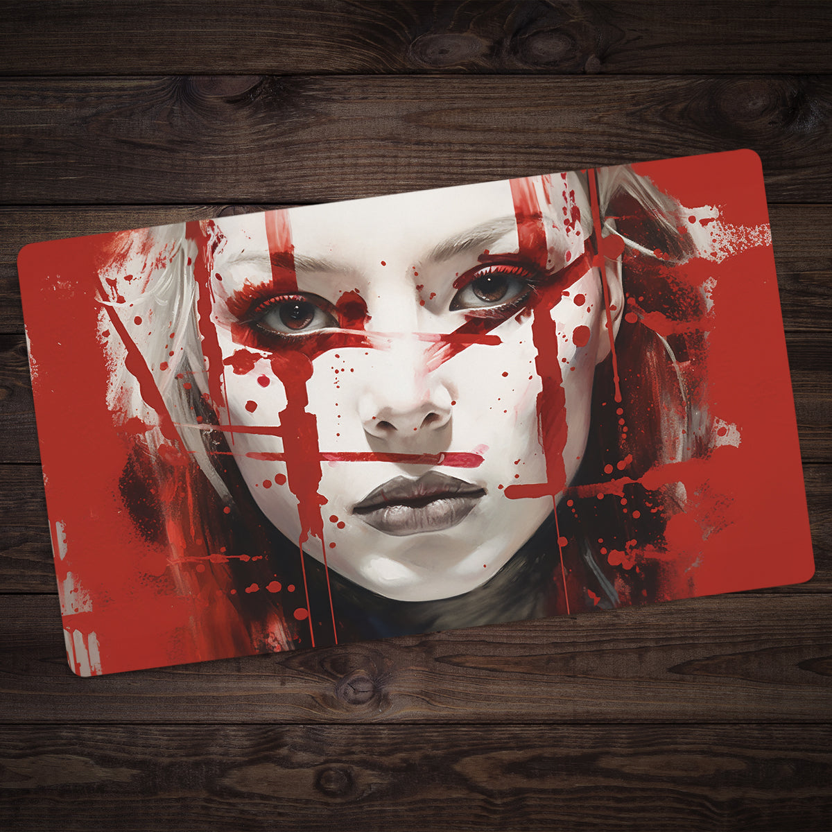 Woman Warrior Playmat - Premium Desk Mat from Inked Gaming - Just $34.99! Shop now at Game Crave Tournament Store
