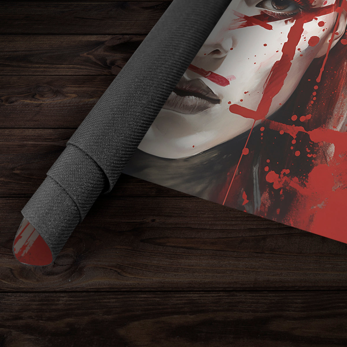 Woman Warrior Playmat - Premium Desk Mat from Inked Gaming - Just $34.99! Shop now at Game Crave Tournament Store
