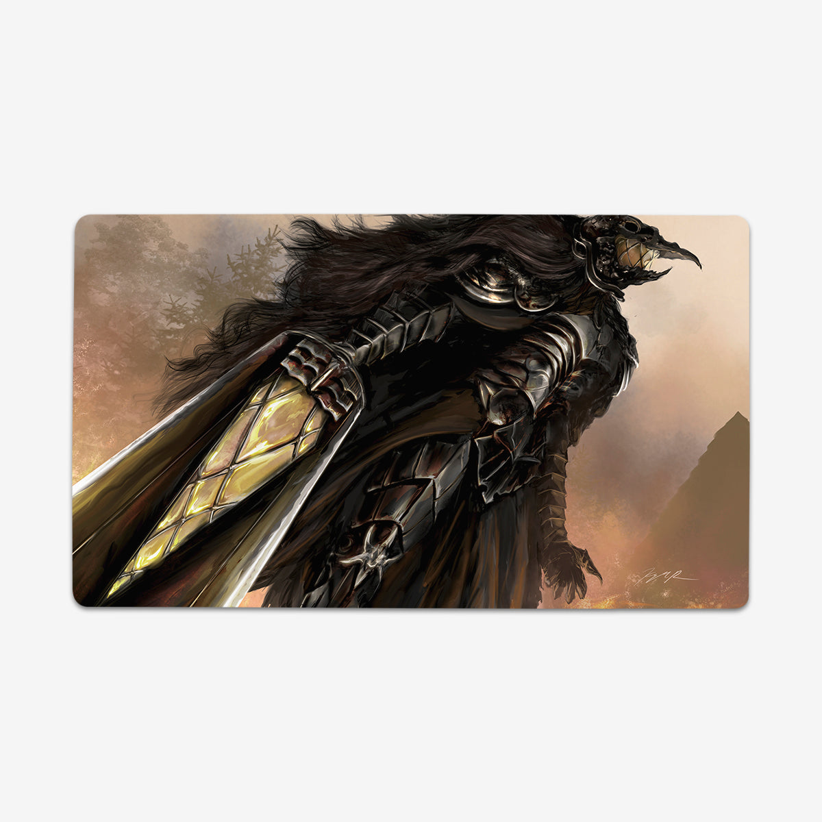 The Black Knight Of Death Playmat - Premium Playmat from Inked Gaming - Just $34.99! Shop now at Game Crave Tournament Store
