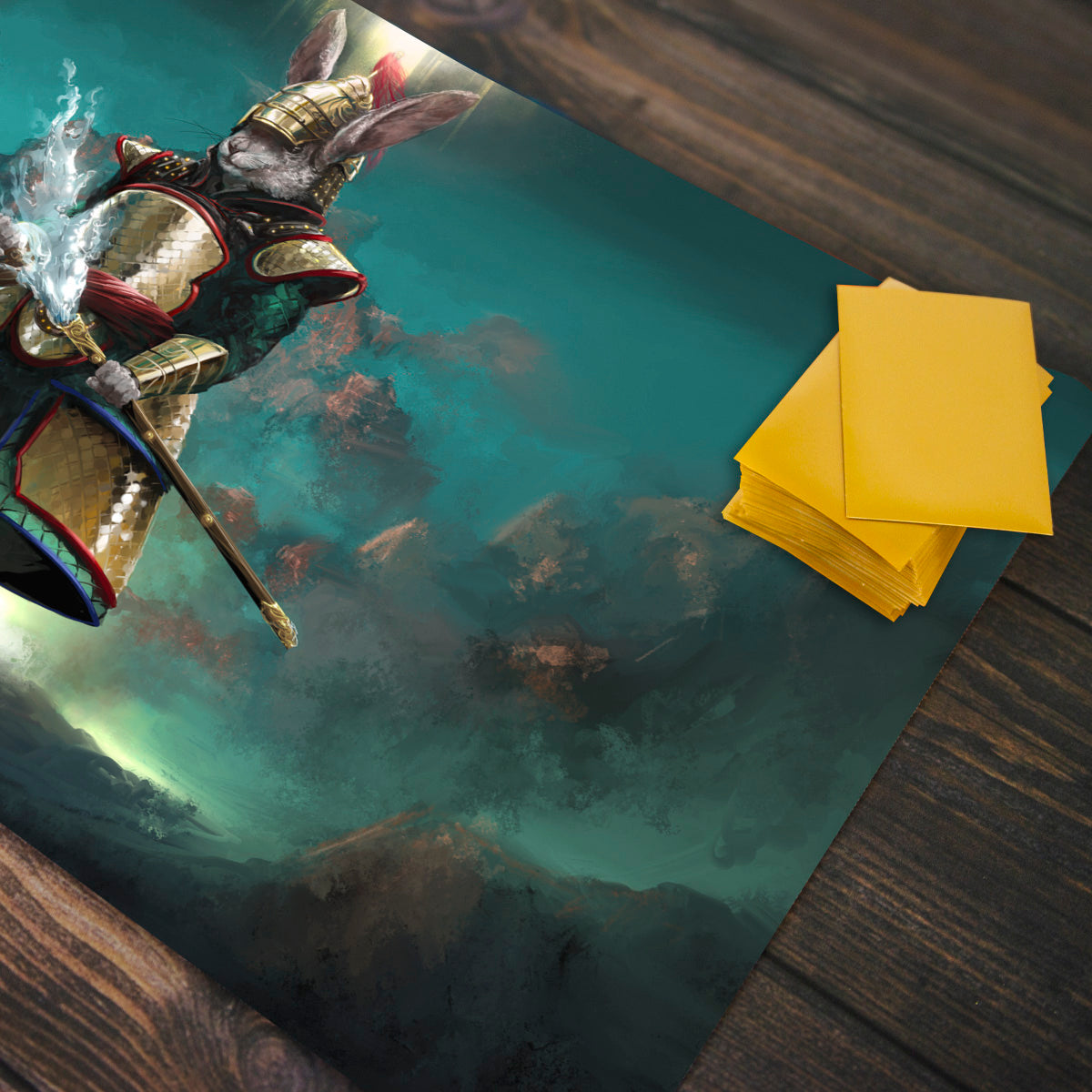 Zodiac Rabbit Warrior Playmat - Premium Playmat from Inked Gaming - Just $34.99! Shop now at Game Crave Tournament Store