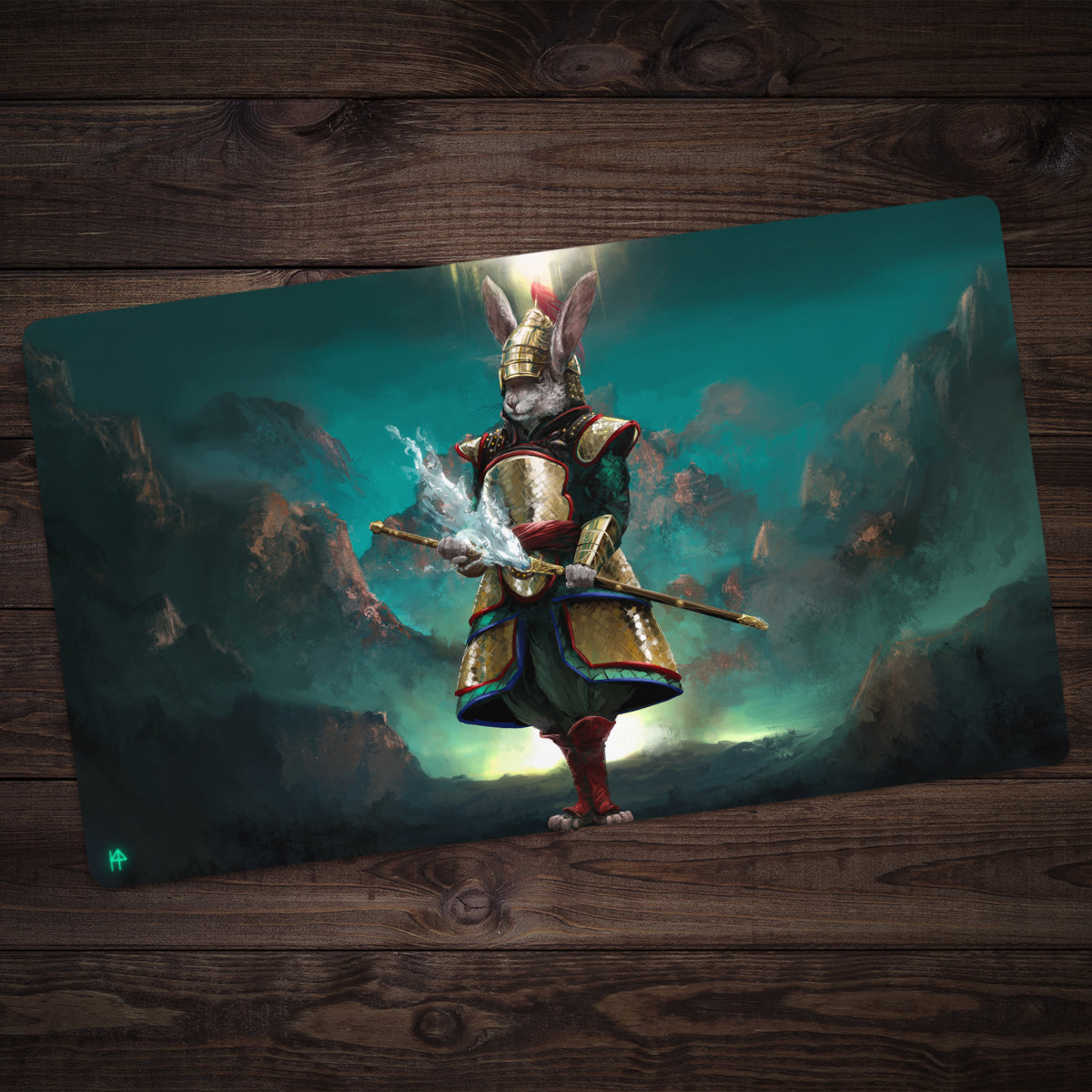 Zodiac Rabbit Warrior Playmat - Premium Playmat from Inked Gaming - Just $34.99! Shop now at Game Crave Tournament Store