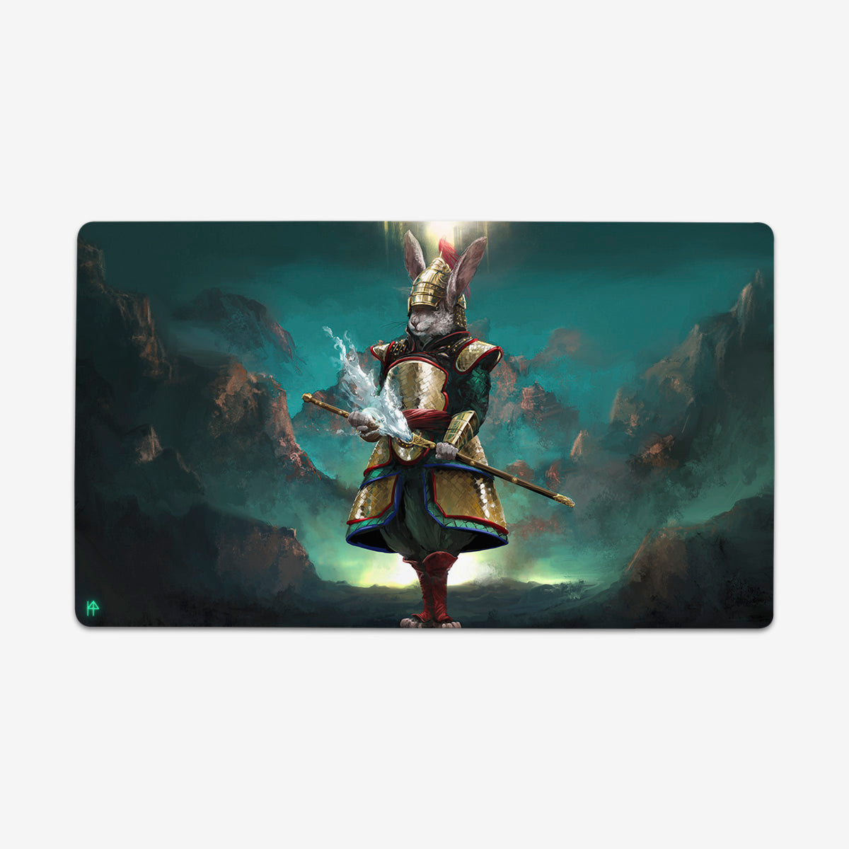 Zodiac Rabbit Warrior Playmat - Premium Playmat from Inked Gaming - Just $34.99! Shop now at Game Crave Tournament Store