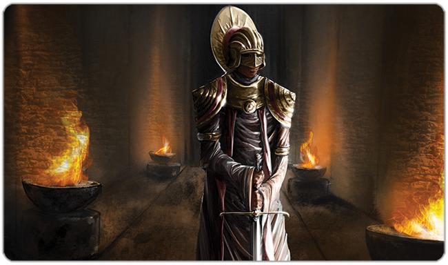 Warrior Priest of the Red Sun Playmat - Premium Playmat from Inked Gaming - Just $34.99! Shop now at Game Crave Tournament Store