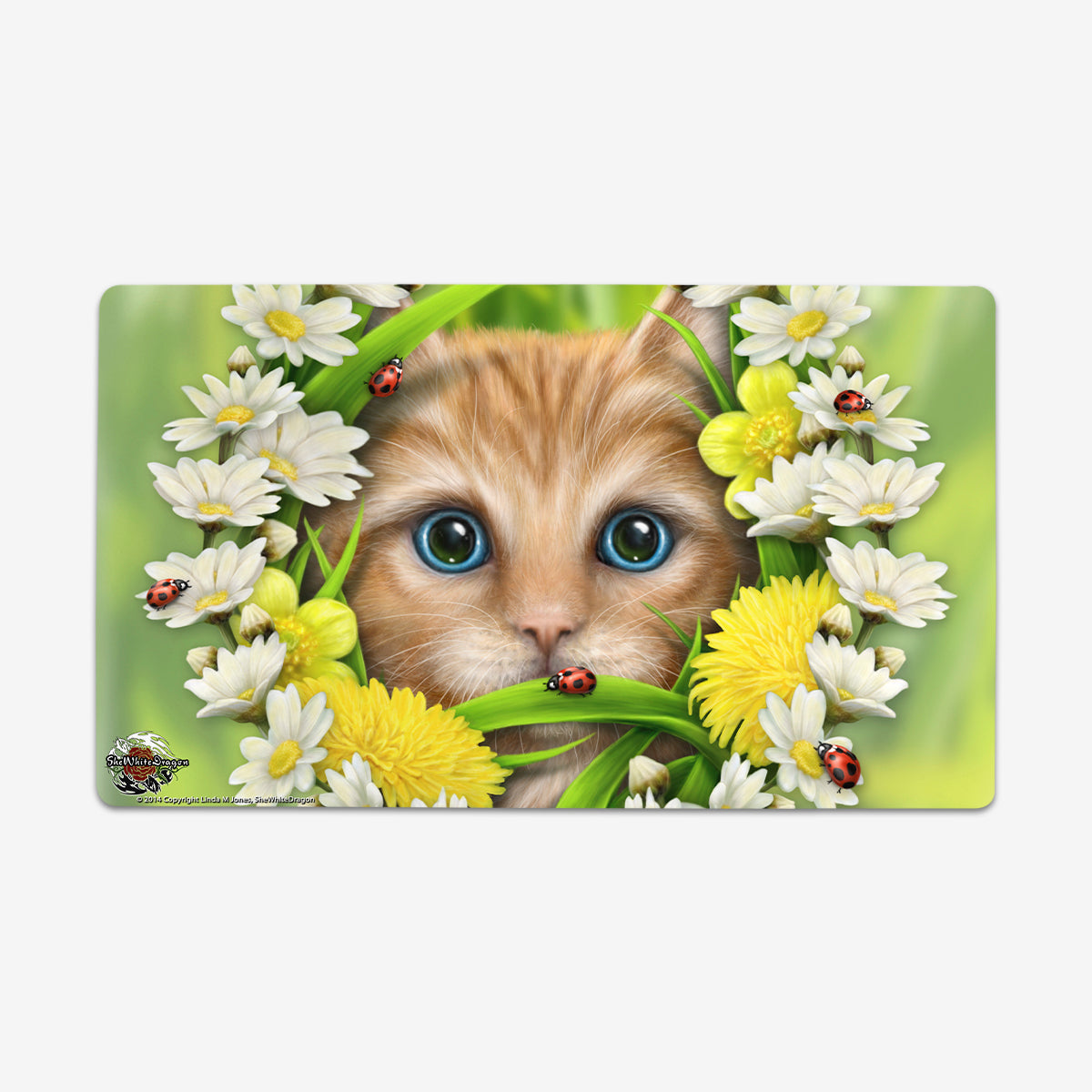 Summer Cat Playmat - Premium Playmat from Inked Gaming - Just $34.99! Shop now at Game Crave Tournament Store