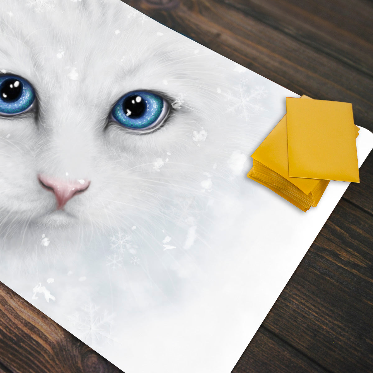 Winter Cat Playmat - Premium Playmat from Inked Gaming - Just $34.99! Shop now at Game Crave Tournament Store