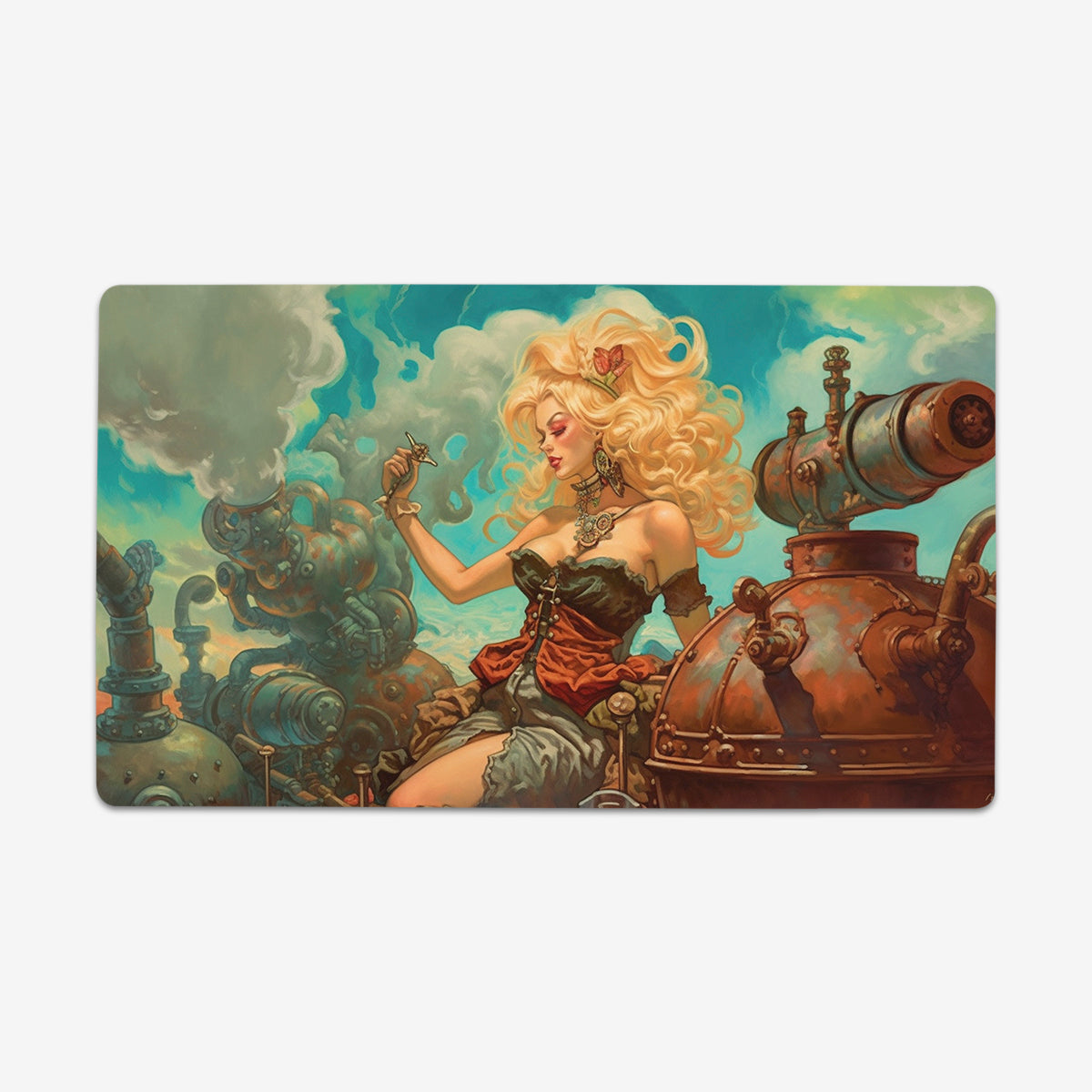 Steampunk Aphrodite Playmat - Premium Playmat from Inked Gaming - Just $34.99! Shop now at Game Crave Tournament Store