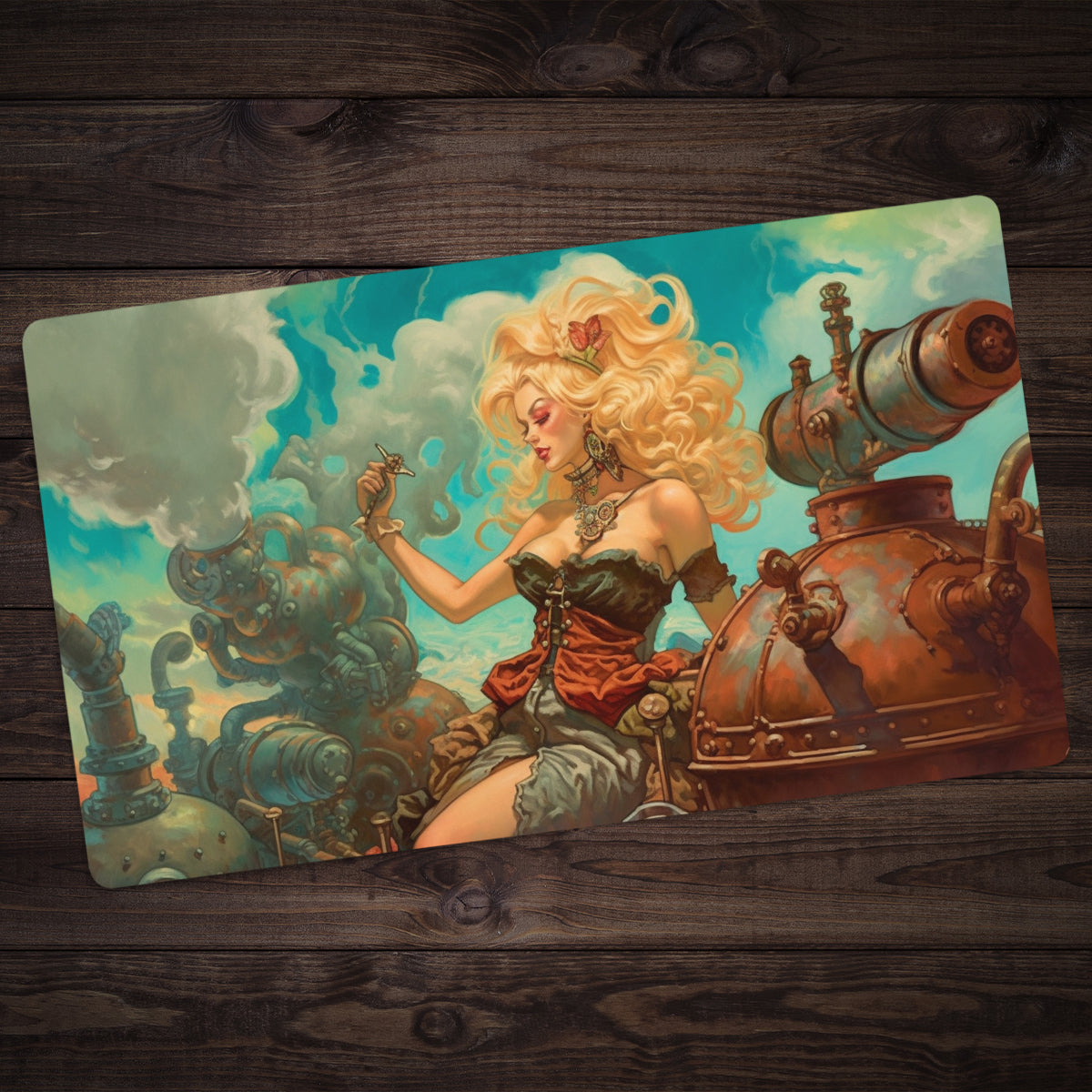 Steampunk Aphrodite Playmat - Premium Playmat from Inked Gaming - Just $34.99! Shop now at Game Crave Tournament Store