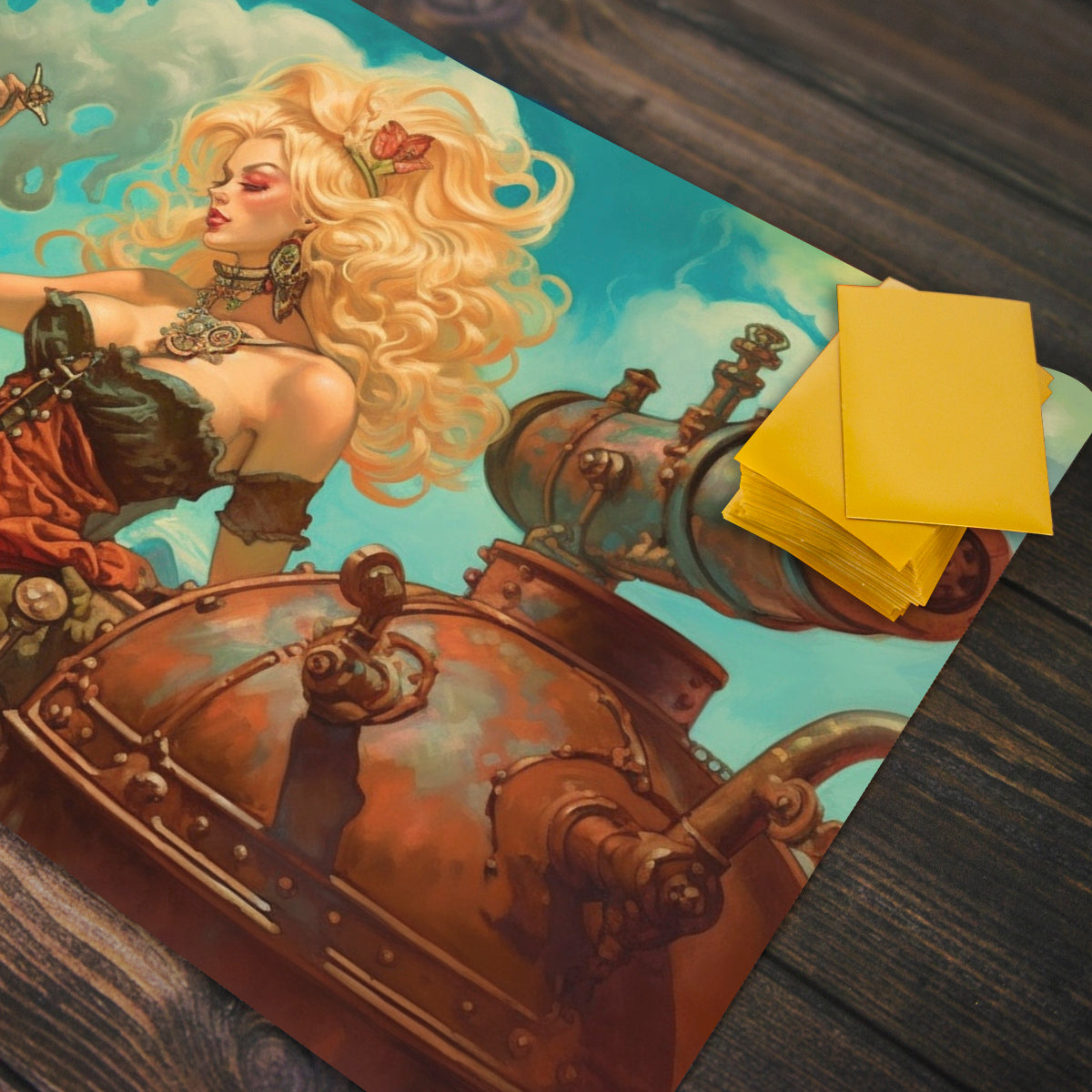 Steampunk Aphrodite Playmat - Premium Playmat from Inked Gaming - Just $34.99! Shop now at Game Crave Tournament Store