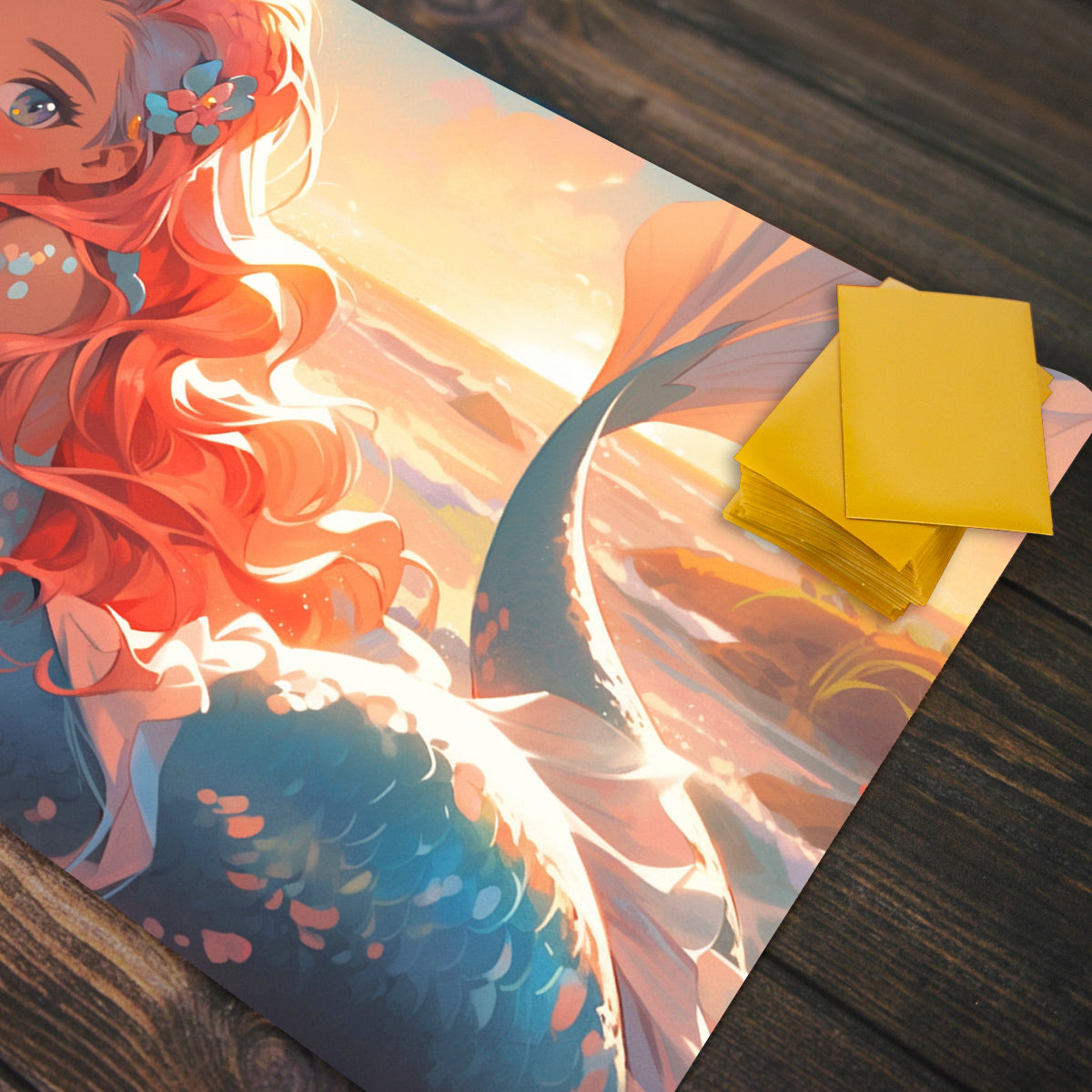 Sunset Mermaid Playmat - Premium Playmat from Inked Gaming - Just $34.99! Shop now at Game Crave Tournament Store