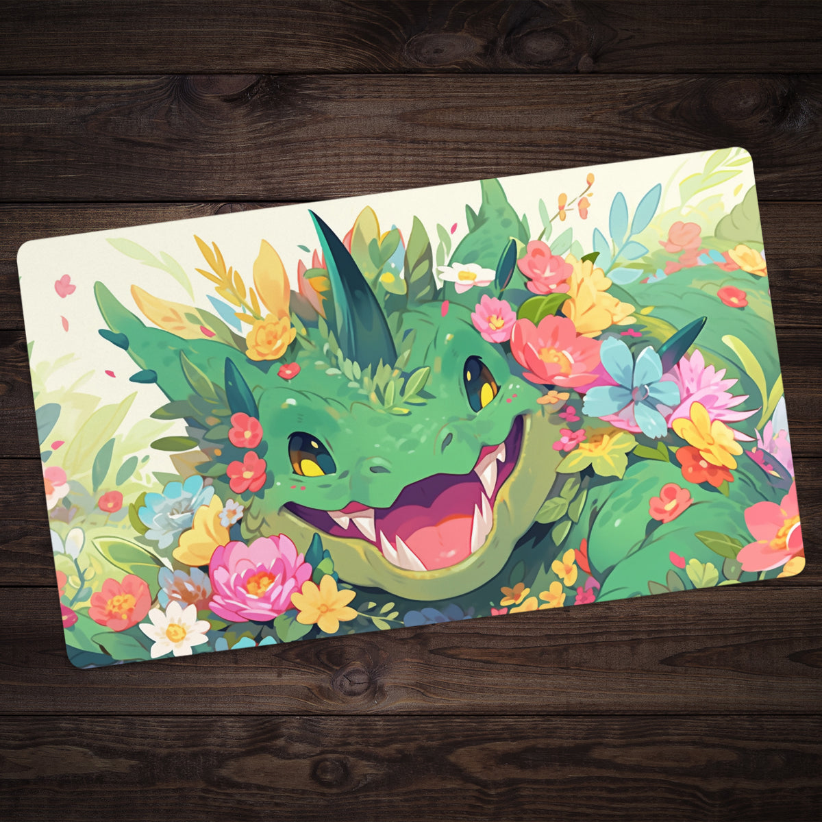 The Guffawing Green Dragon Playmat - Premium Playmat from Inked Gaming - Just $34.99! Shop now at Game Crave Tournament Store