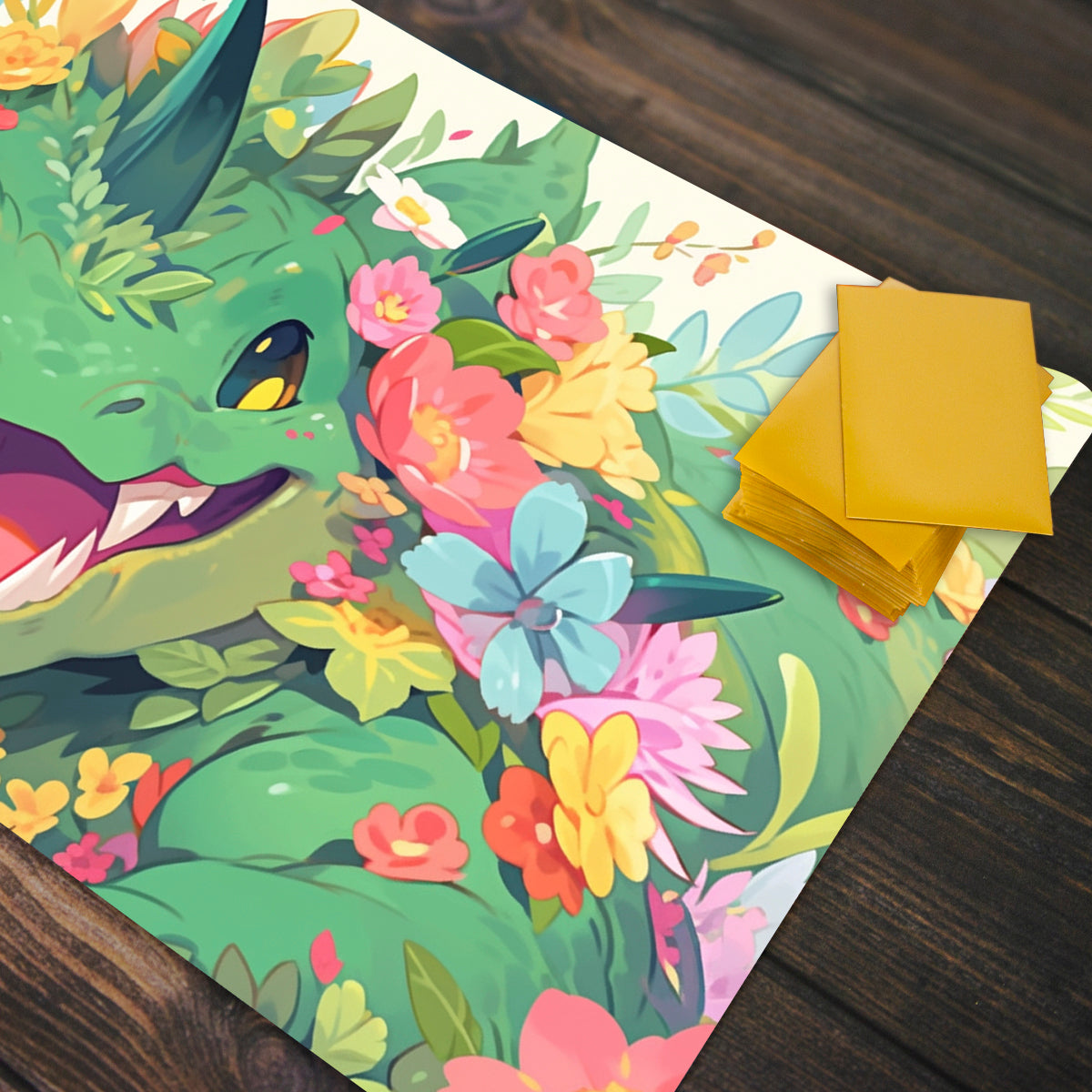 The Guffawing Green Dragon Playmat - Premium Playmat from Inked Gaming - Just $34.99! Shop now at Game Crave Tournament Store
