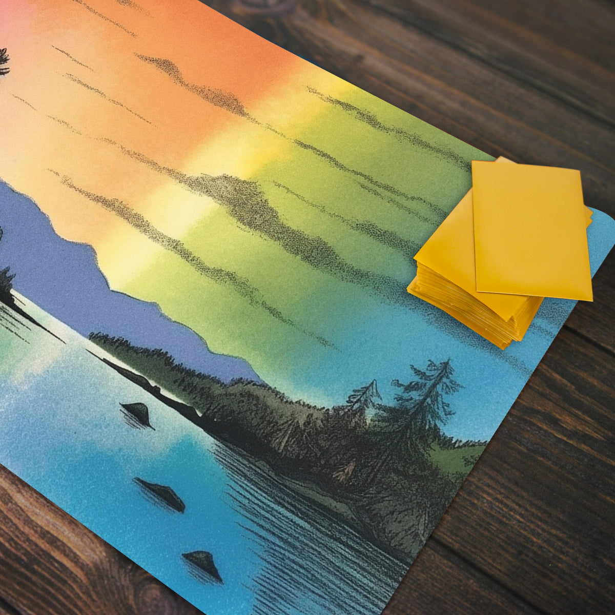 Three Rocks Lake Playmat - Premium Playmat from Inked Gaming - Just $39.99! Shop now at Game Crave Tournament Store
