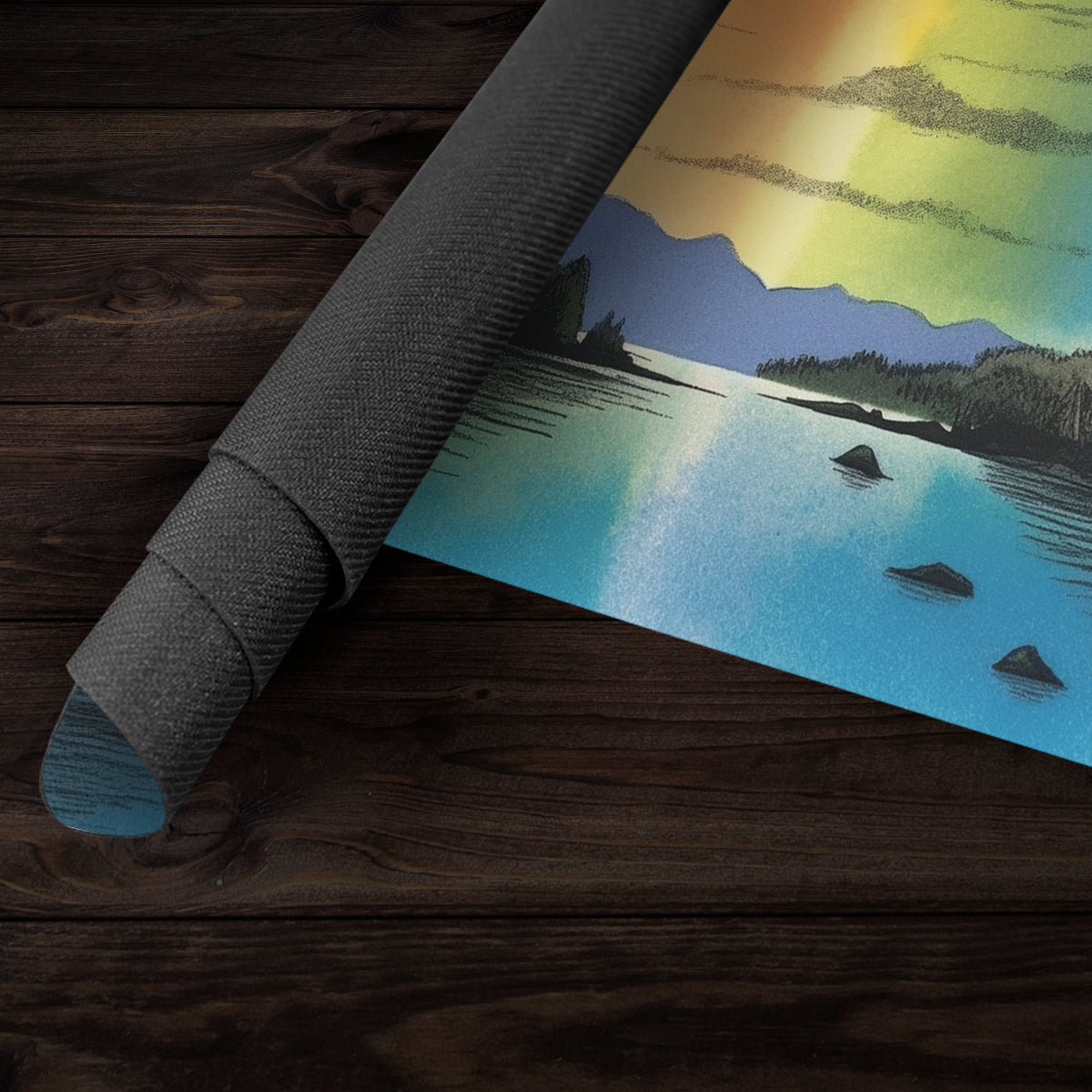 Three Rocks Lake Playmat - Premium Playmat from Inked Gaming - Just $39.99! Shop now at Game Crave Tournament Store