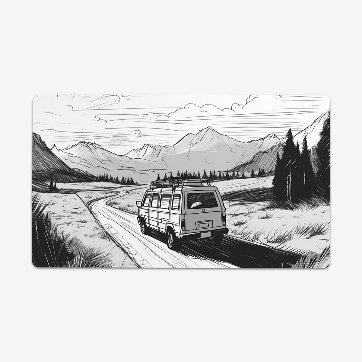 Through The Mountain Pass Playmat - Premium Playmat from Inked Gaming - Just $34.99! Shop now at Game Crave Tournament Store