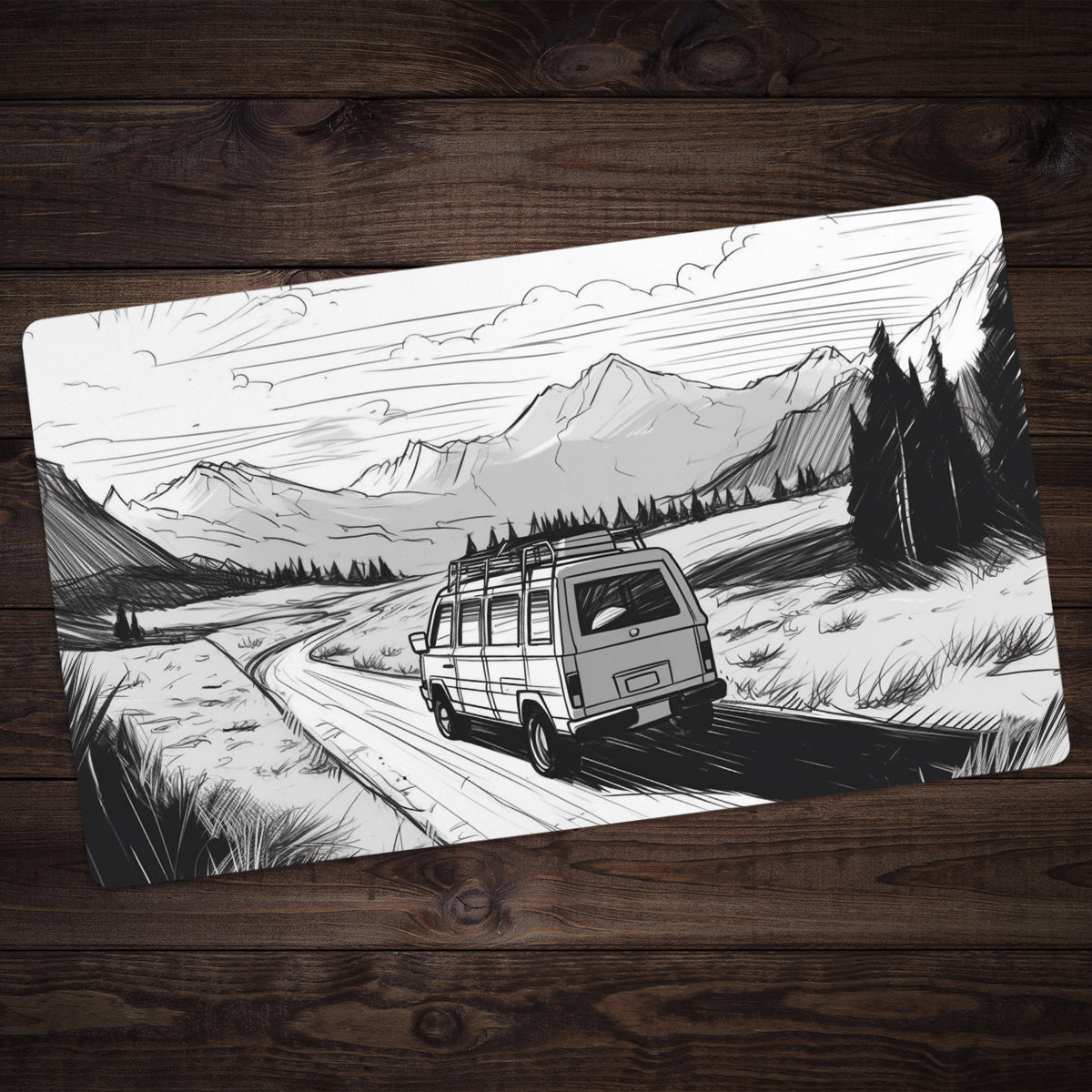 Through The Mountain Pass Playmat - Premium Playmat from Inked Gaming - Just $34.99! Shop now at Game Crave Tournament Store