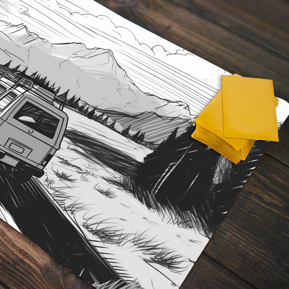 Through The Mountain Pass Playmat - Premium Playmat from Inked Gaming - Just $34.99! Shop now at Game Crave Tournament Store