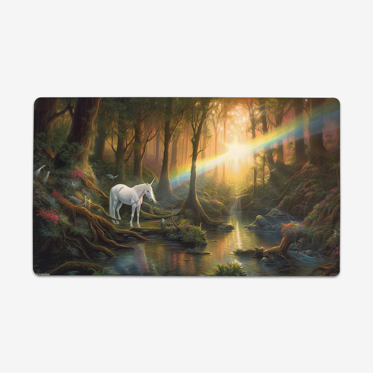 Unicorn and the Stream Playmat - Premium Playmat from Inked Gaming - Just $34.99! Shop now at Game Crave Tournament Store