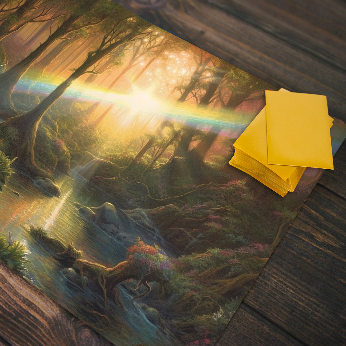 Unicorn and the Stream Playmat - Premium Playmat from Inked Gaming - Just $34.99! Shop now at Game Crave Tournament Store