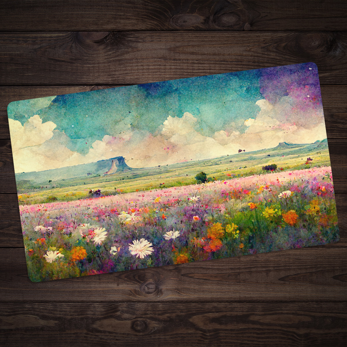Vibrant Flowering Field Playmat - Premium Playmat from Inked Gaming - Just $34.99! Shop now at Game Crave Tournament Store