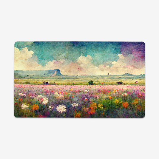 Vibrant Flowering Field Playmat - Premium Playmat from Inked Gaming - Just $34.99! Shop now at Game Crave Tournament Store