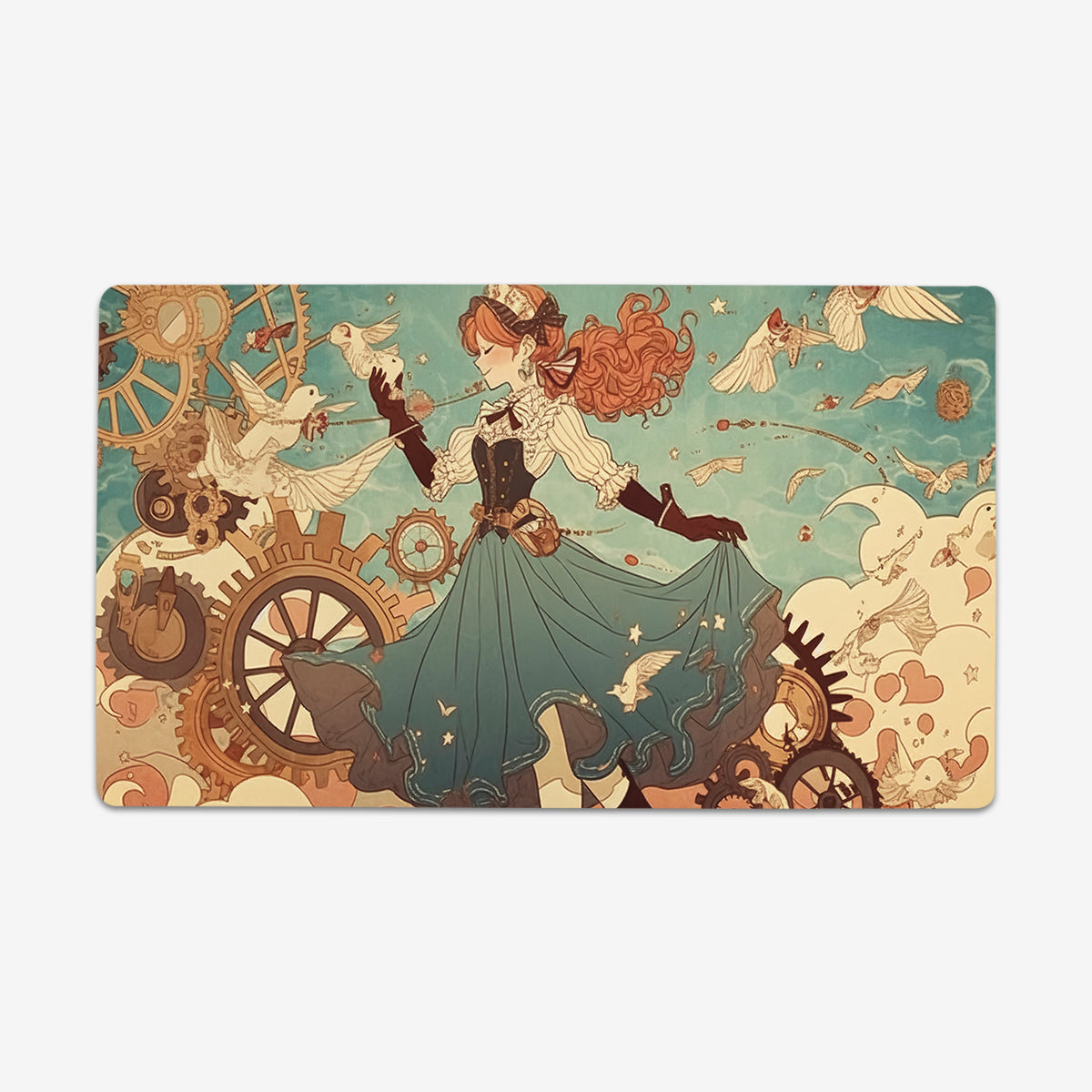 Whimsical Steampunk Playmat - Premium Playmat from Inked Gaming - Just $34.99! Shop now at Game Crave Tournament Store
