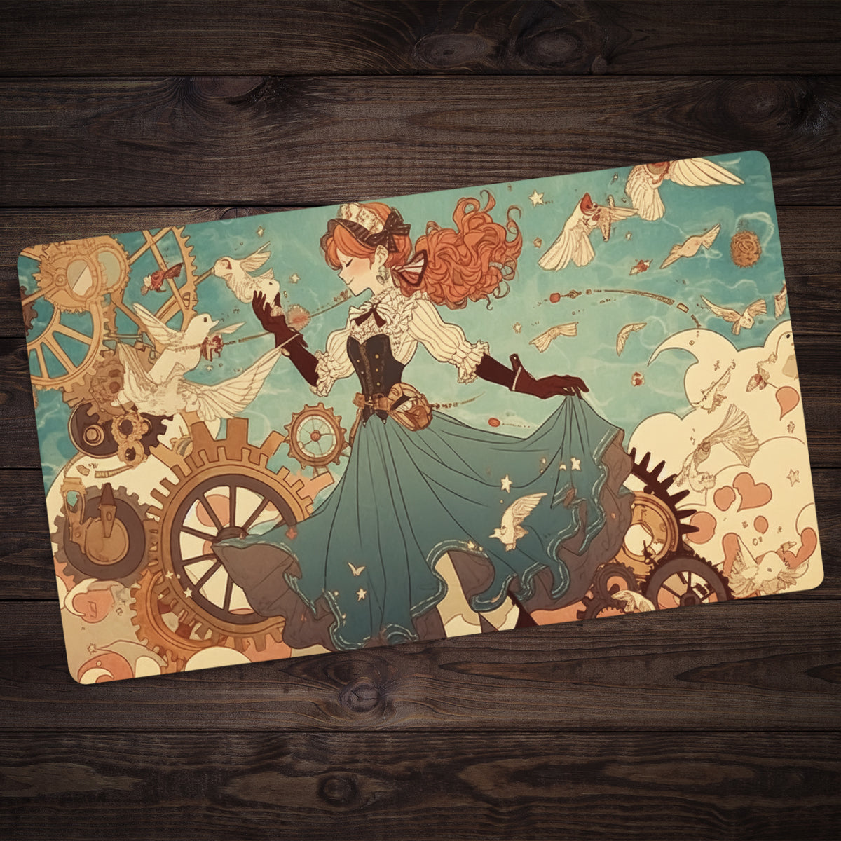 Whimsical Steampunk Playmat - Premium Playmat from Inked Gaming - Just $34.99! Shop now at Game Crave Tournament Store