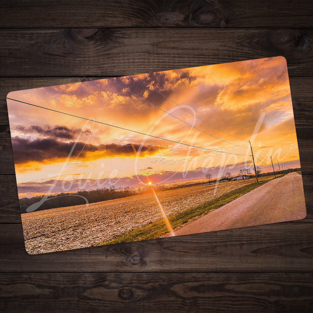 Winter Sunset Playmat - Premium Playmat from Inked Gaming - Just $34.99! Shop now at Game Crave Tournament Store