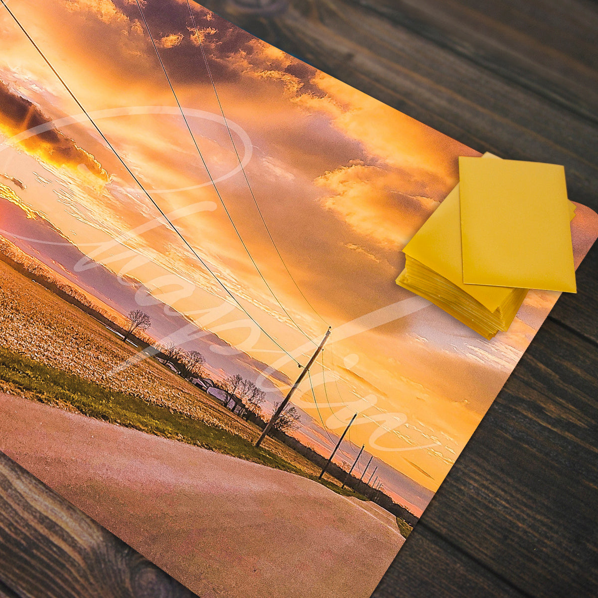 Winter Sunset Playmat - Premium Playmat from Inked Gaming - Just $34.99! Shop now at Game Crave Tournament Store