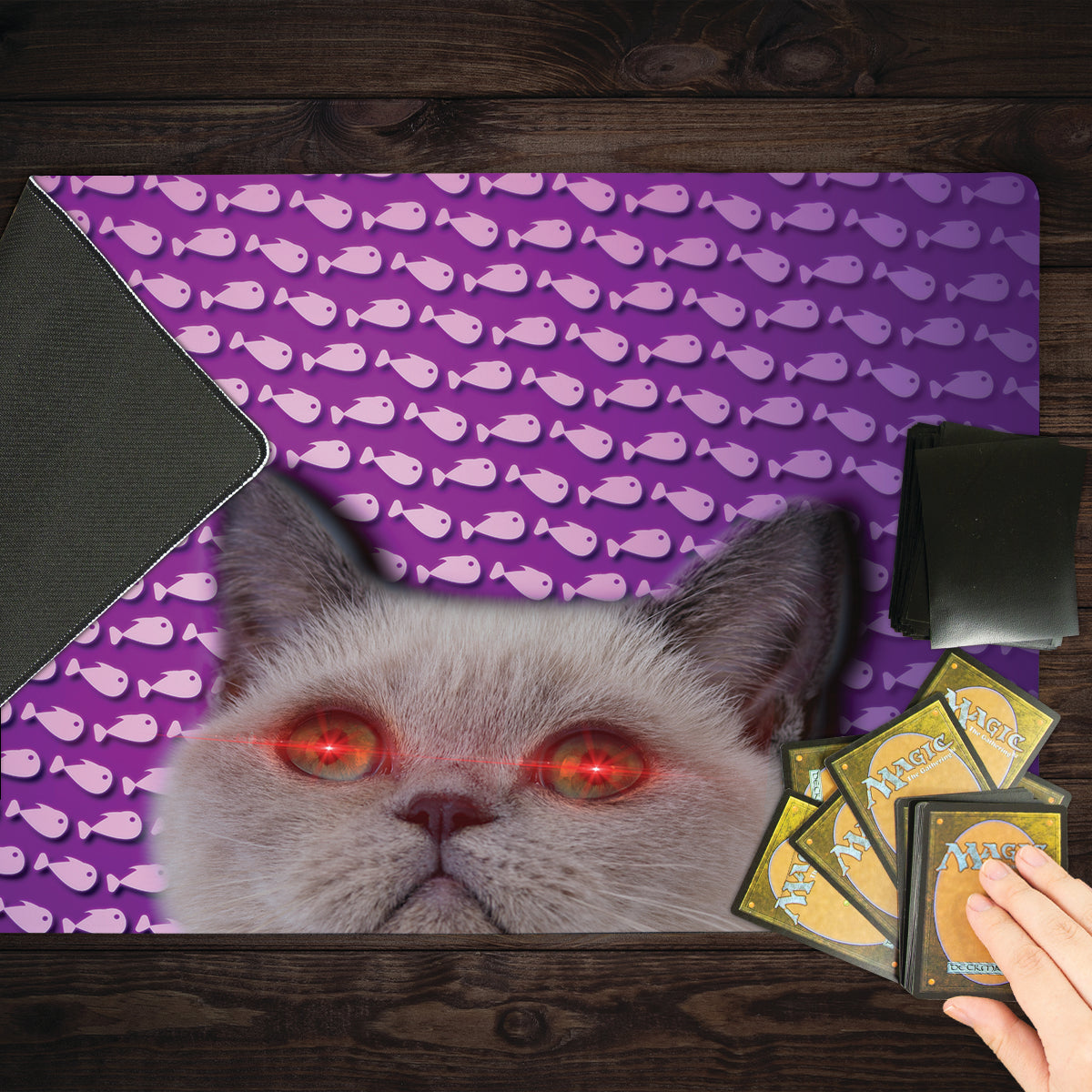 The Stack Cat Playmat - Premium Playmat from Inked Gaming - Just $34.99! Shop now at Game Crave Tournament Store