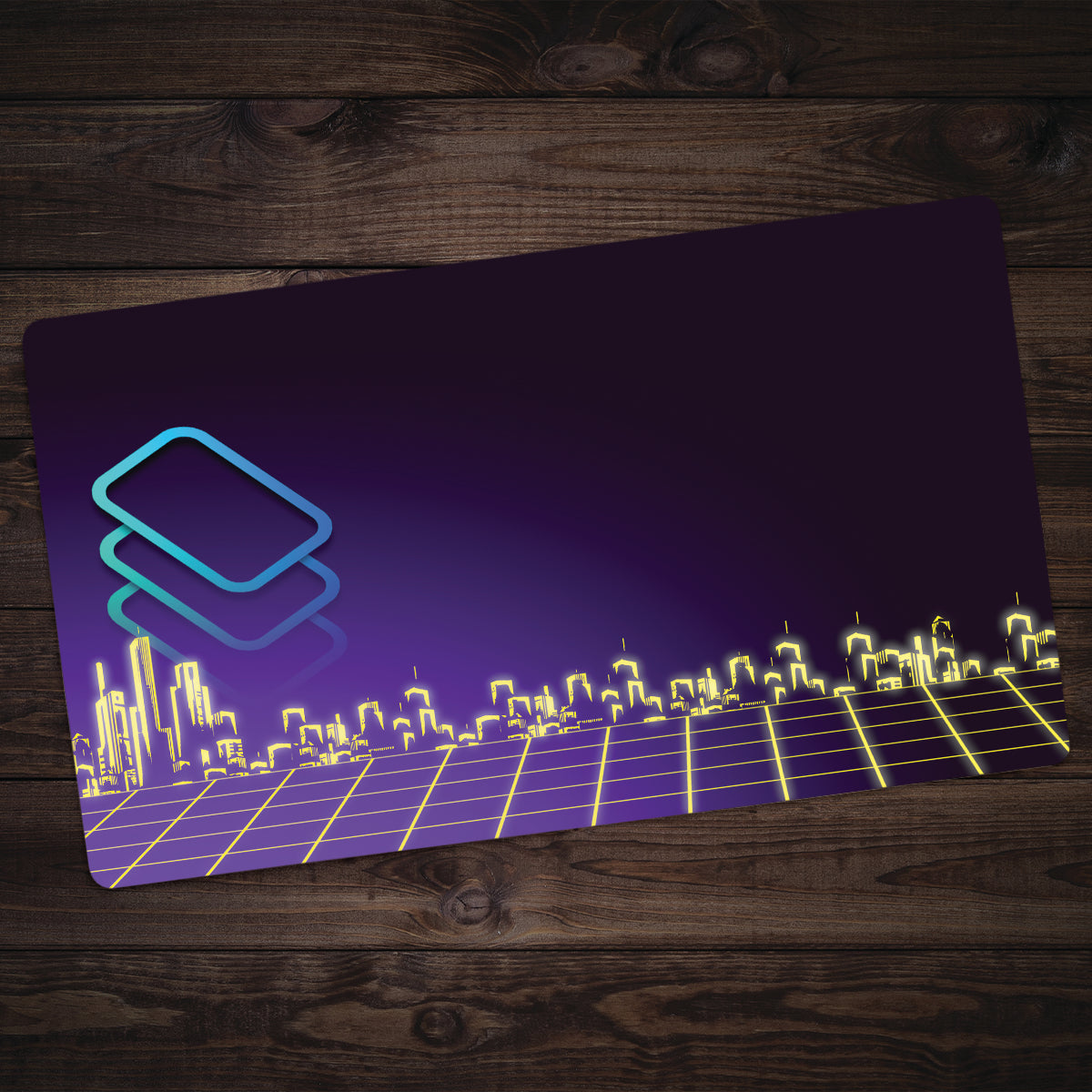 The Stack's Cityscape Playmat - Premium Playmat from Inked Gaming - Just $34.99! Shop now at Game Crave Tournament Store