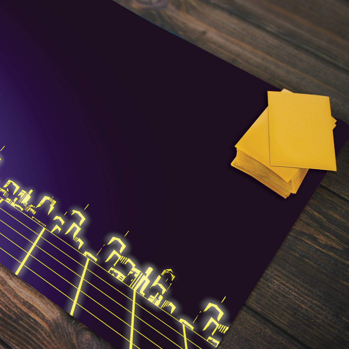 The Stack's Cityscape Playmat - Premium Playmat from Inked Gaming - Just $34.99! Shop now at Game Crave Tournament Store