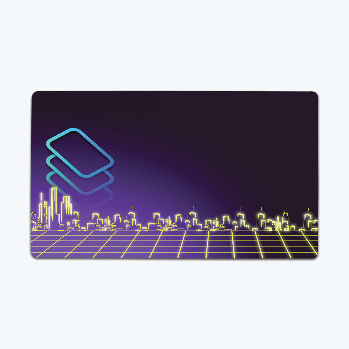The Stack's Cityscape Playmat - Premium Playmat from Inked Gaming - Just $34.99! Shop now at Game Crave Tournament Store