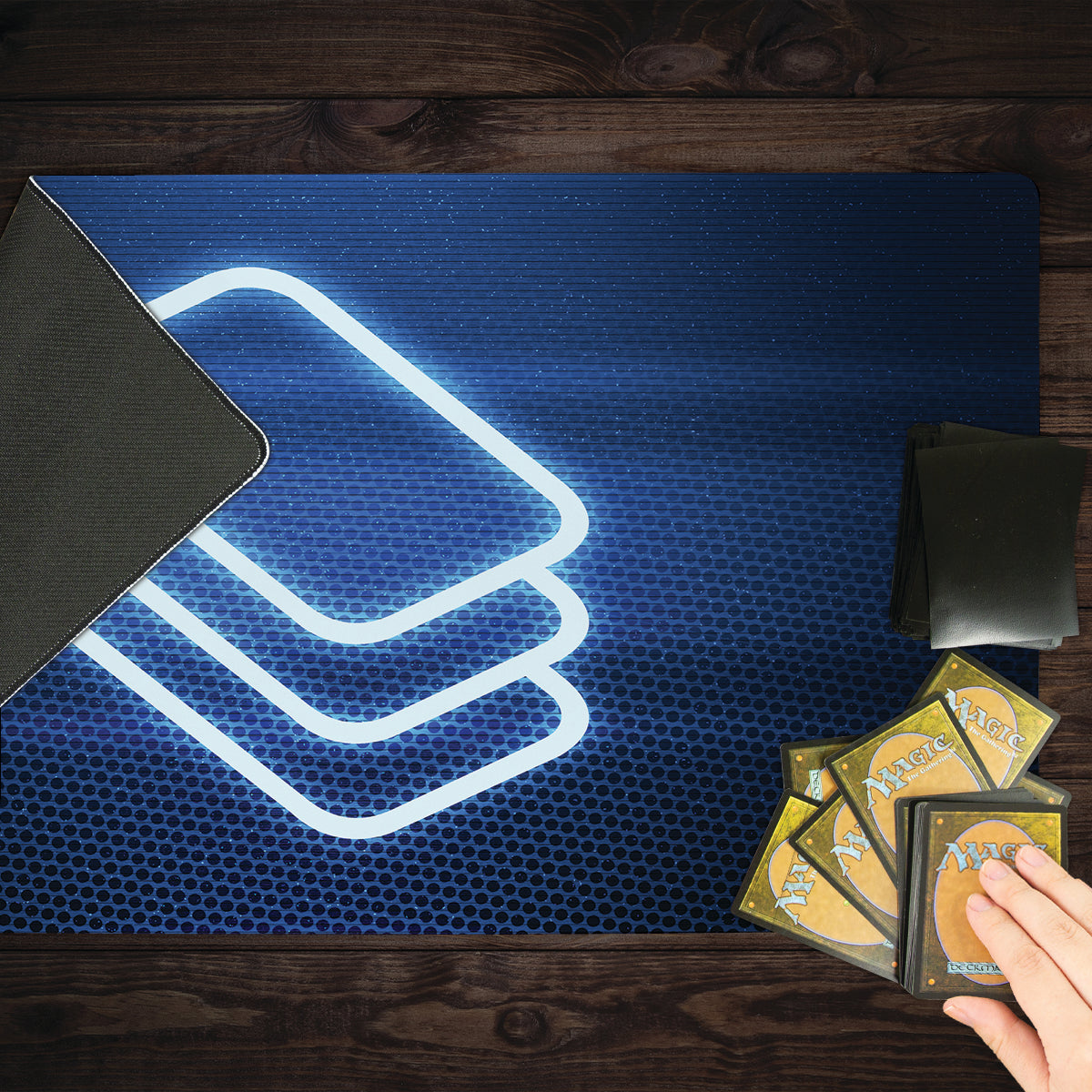 The Stack's Glitchlight Playmat - Premium Playmat from Inked Gaming - Just $34.99! Shop now at Game Crave Tournament Store