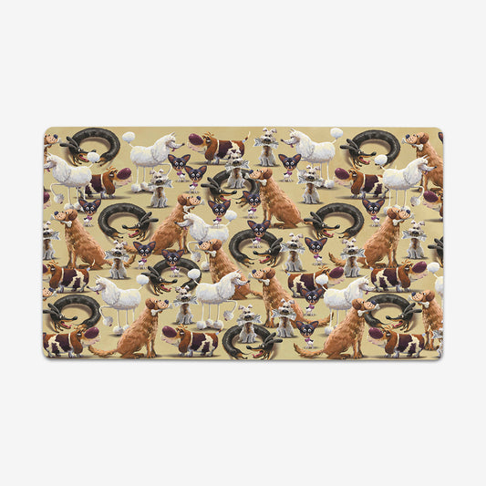Who Let the Dogs Out Playmat - Premium Playmat from Inked Gaming - Just $34.99! Shop now at Game Crave Tournament Store