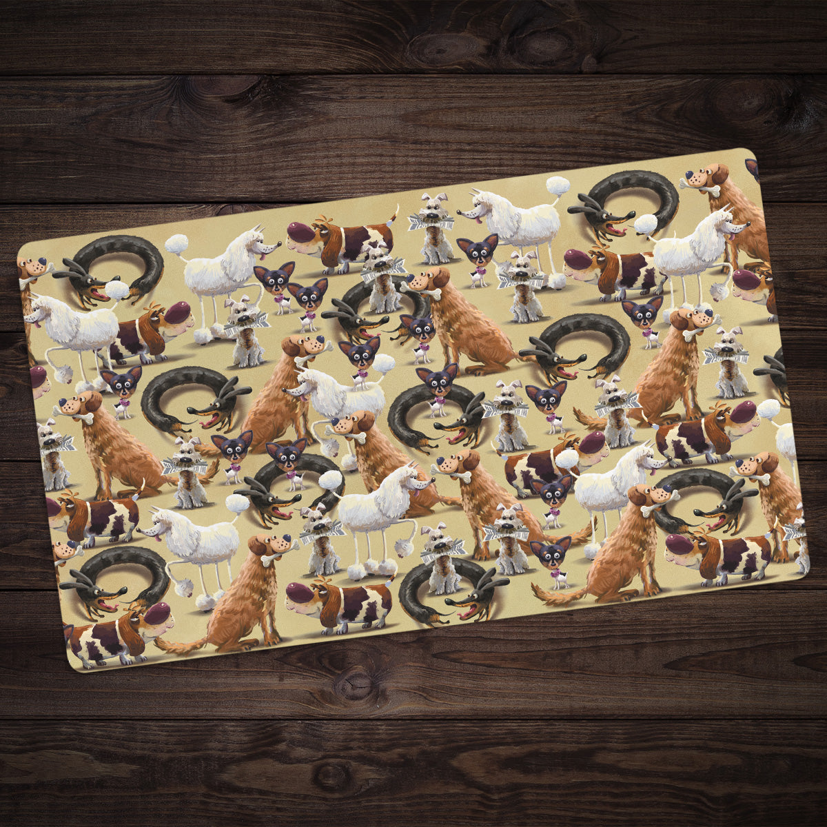 Who Let the Dogs Out Playmat - Premium Playmat from Inked Gaming - Just $34.99! Shop now at Game Crave Tournament Store