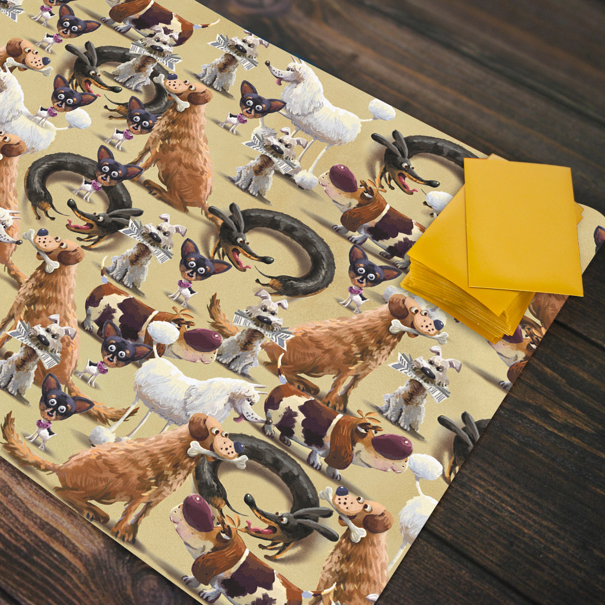 Who Let the Dogs Out Playmat - Premium Playmat from Inked Gaming - Just $34.99! Shop now at Game Crave Tournament Store
