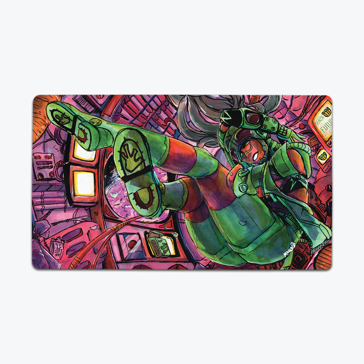 Space Frog Playmat - Premium Playmat from Inked Gaming - Just $34.99! Shop now at Game Crave Tournament Store