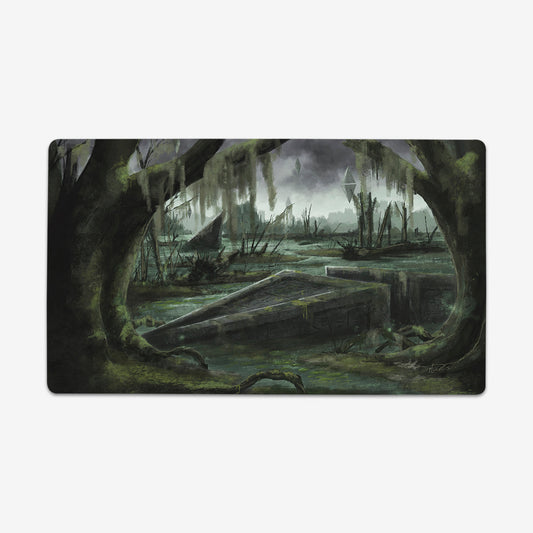 Swamp of the Mysterious Ancients Playmat - Premium Playmat from Inked Gaming - Just $34.99! Shop now at Game Crave Tournament Store