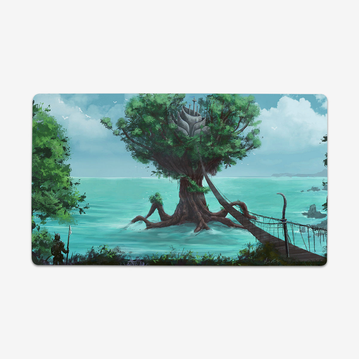 Tree Temple Playmat - Premium Playmat from Inked Gaming - Just $34.99! Shop now at Game Crave Tournament Store