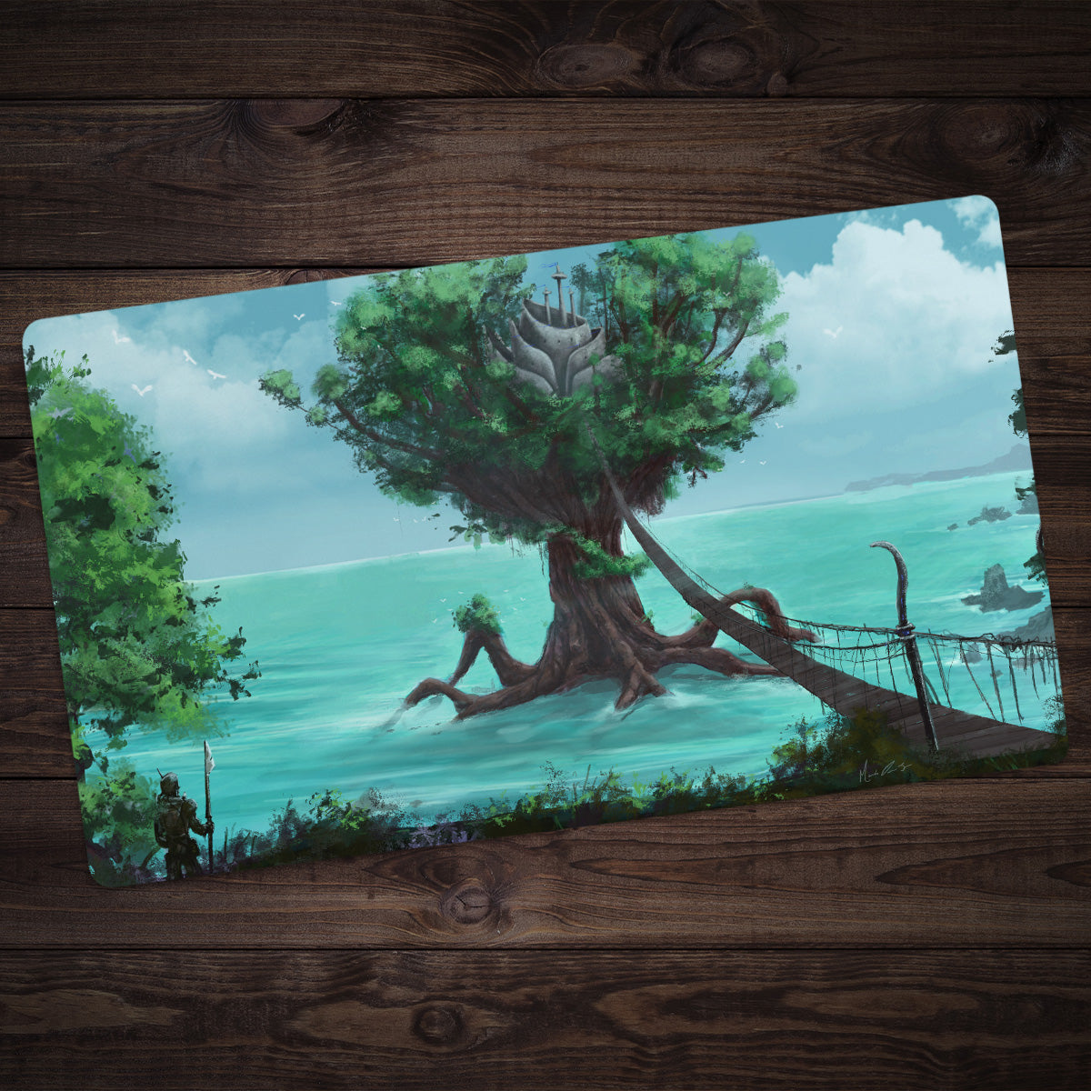 Tree Temple Playmat - Premium Playmat from Inked Gaming - Just $34.99! Shop now at Game Crave Tournament Store
