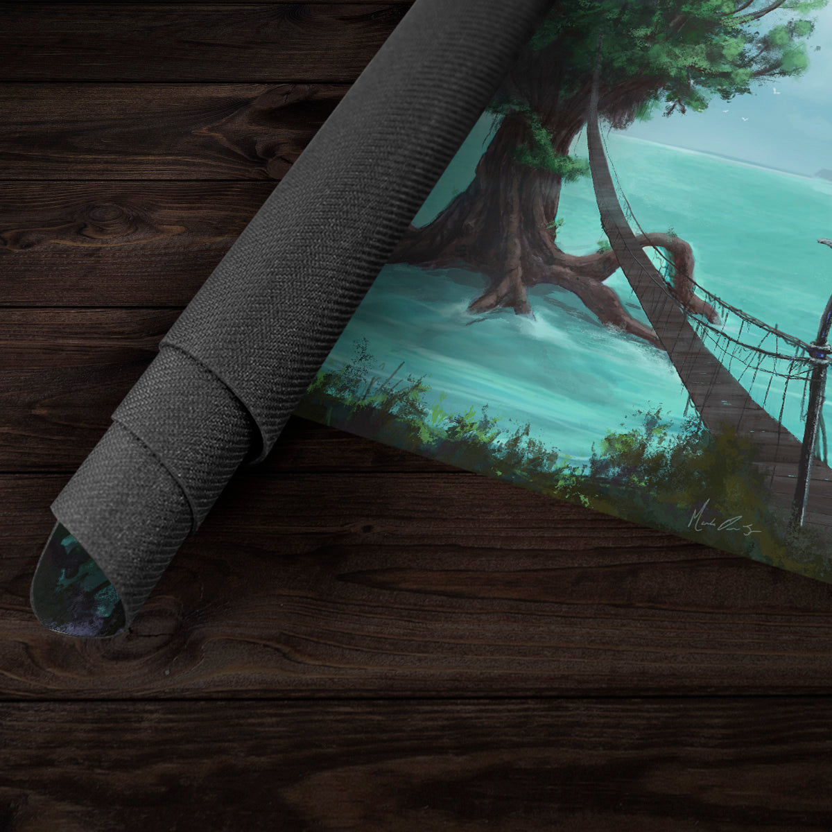 Tree Temple Playmat - Premium Playmat from Inked Gaming - Just $34.99! Shop now at Game Crave Tournament Store
