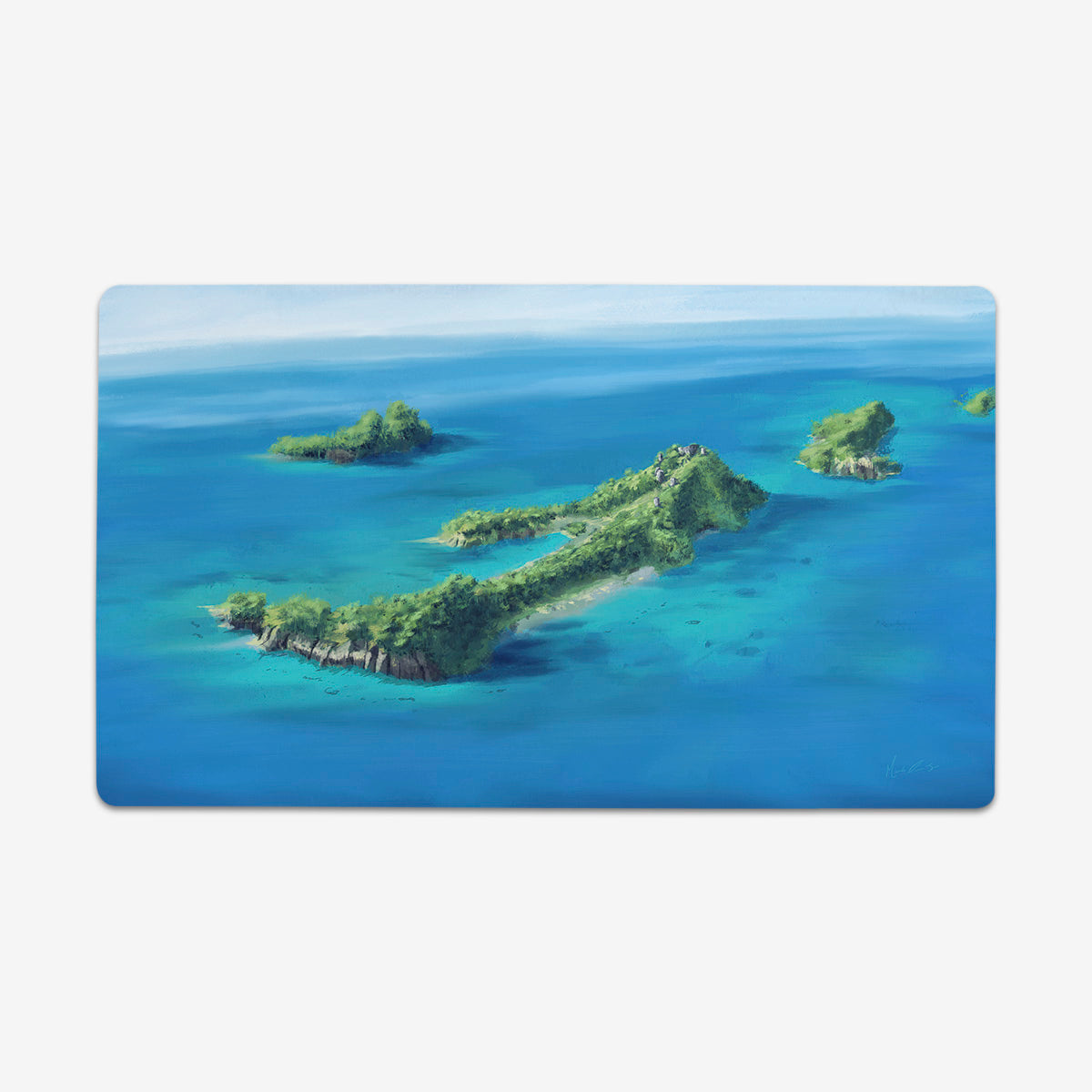 Tropical Atoll Playmat - Premium Playmat from Inked Gaming - Just $34.99! Shop now at Game Crave Tournament Store