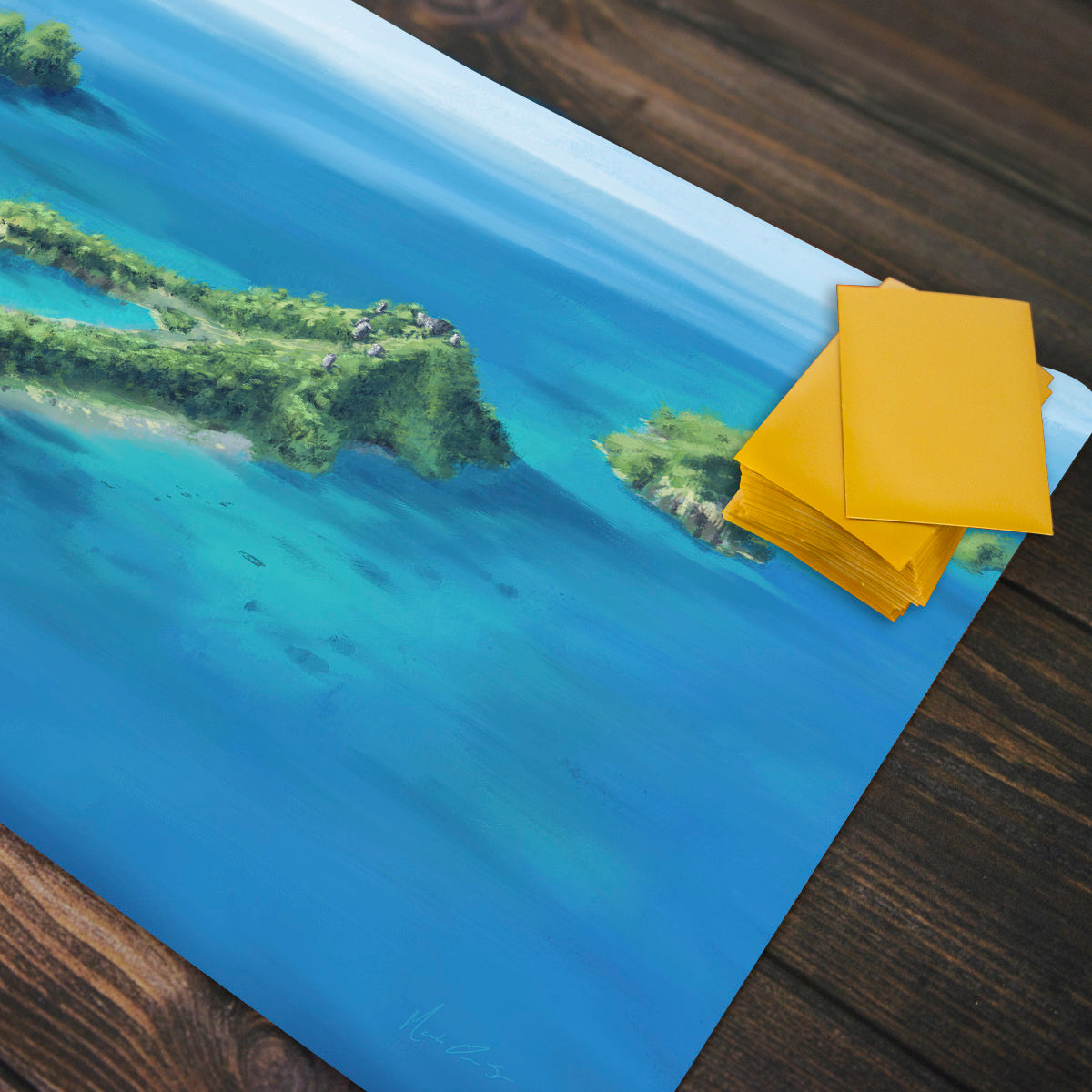 Tropical Atoll Playmat - Premium Playmat from Inked Gaming - Just $34.99! Shop now at Game Crave Tournament Store