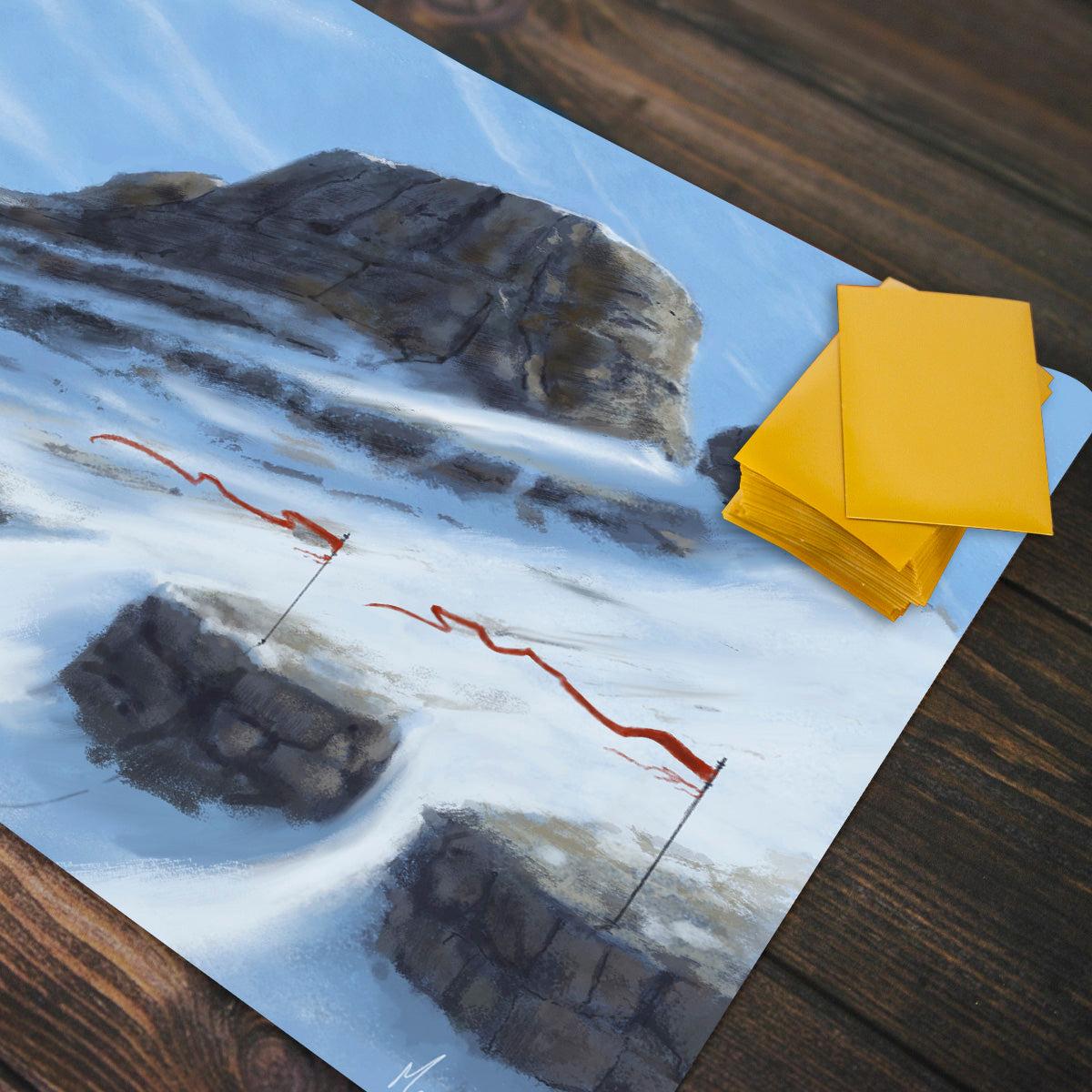 Weathered Peak Playmat - Premium Playmat from Inked Gaming - Just $34.99! Shop now at Game Crave Tournament Store