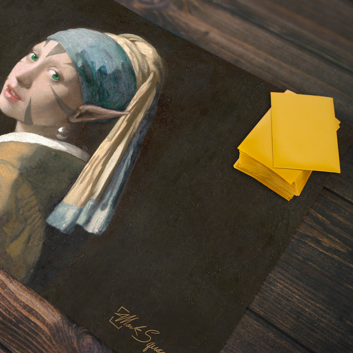 The Elf With The Pearl Earring Playmat - Premium Playmat from Inked Gaming - Just $34.99! Shop now at Game Crave Tournament Store