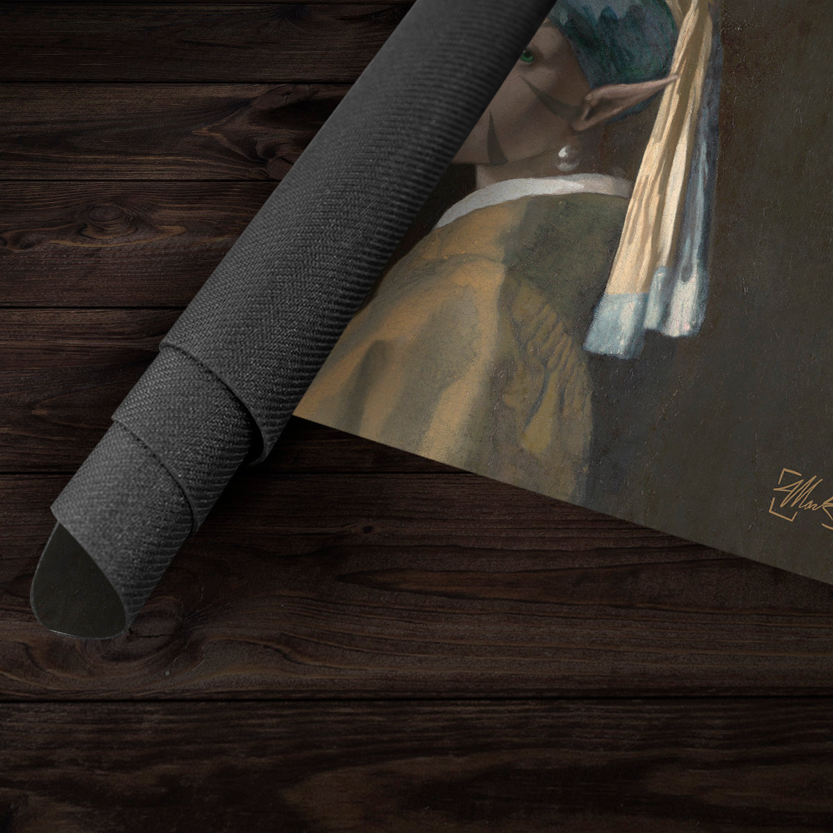 The Elf With The Pearl Earring Playmat - Premium Playmat from Inked Gaming - Just $34.99! Shop now at Game Crave Tournament Store